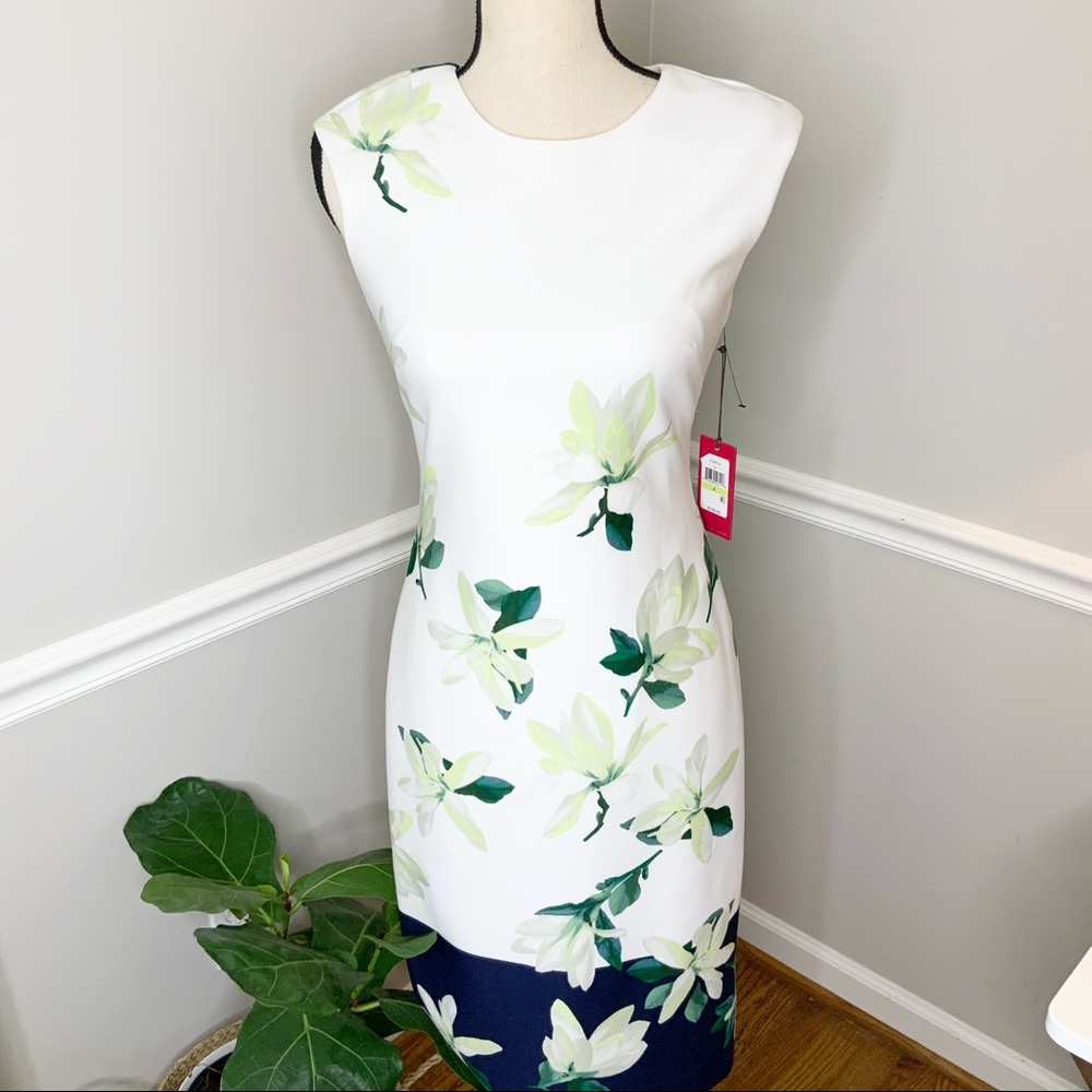 VINCE CAMUTO Floral Sleeveless Dress
